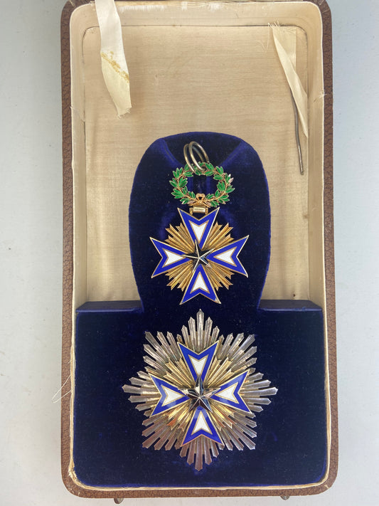 France Colonial Order of the Black Star Grand Cross Grade Badge & Breast Star.