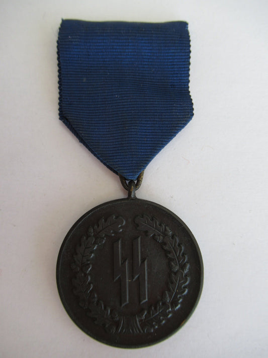 GERMANY III REICH 4 YEAR SERVICE MEDAL IN THE SS. RR!