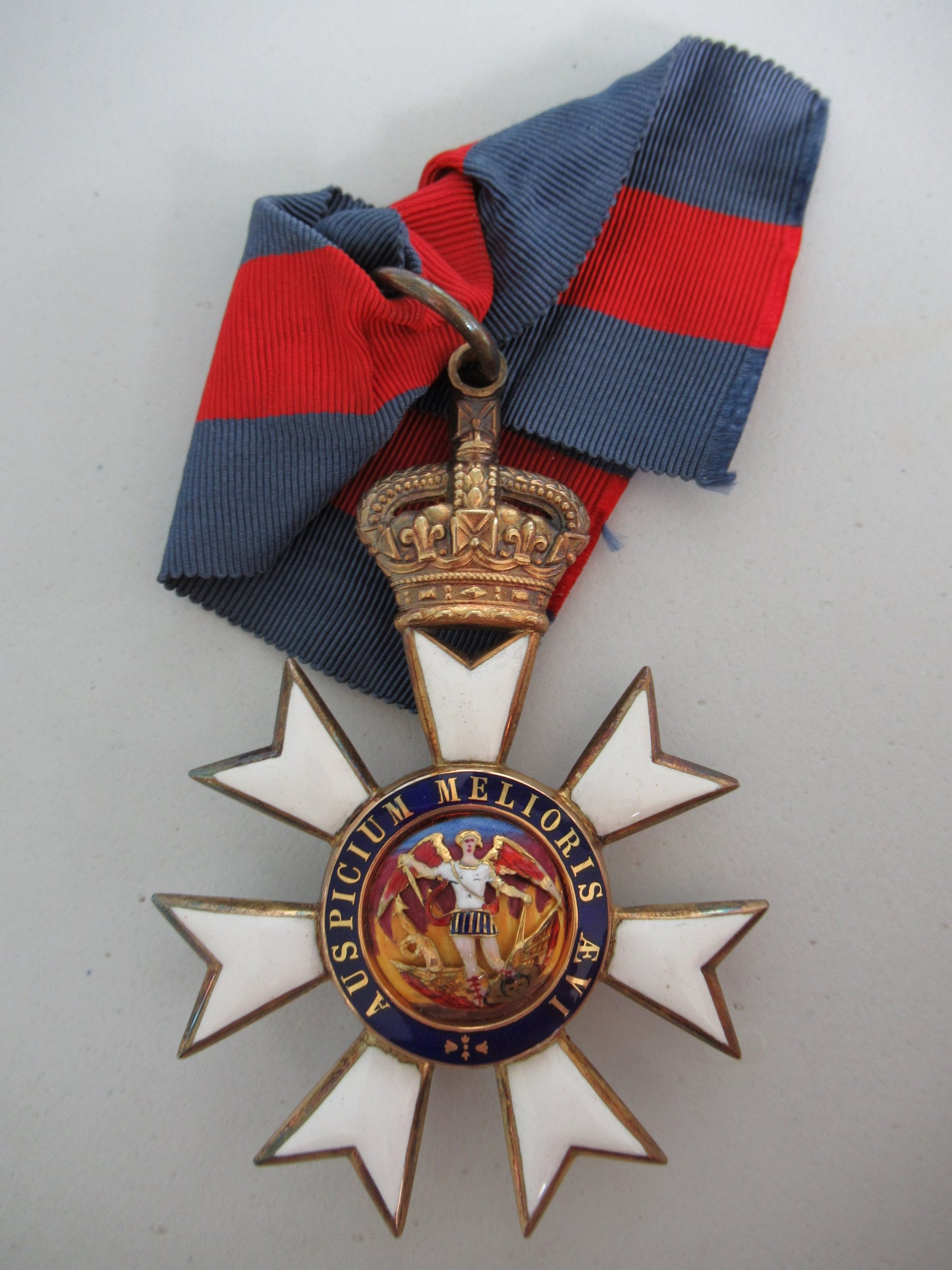 GREAT BRITAIN ORDER OF ST. MICHAEL & ST. GEORGE K.C.M.G. NECK BADGE AND BREAST STAR IN ORIGINAL GARRAD & COMPANY CASE. SILVER/GILT. RR!