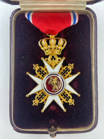 Norway Order of St. Olav Knight Grade I class w/o swords.