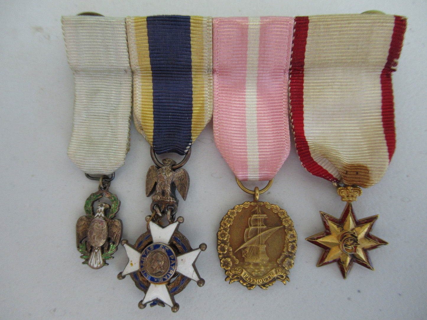 USA COMPLETE GROUP OF MEDALS BELONGING TO GENERAL HUNTINGTON HILLS FEATURING A PURPLE HEART FOR VALOR AND MANY OTHER NAMED MEDALS