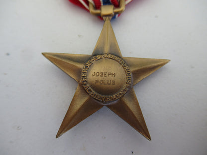 USA GROUP OF MEDALS DOCUMENTS BELONGING TO SGT. JOSEPH POLUS.