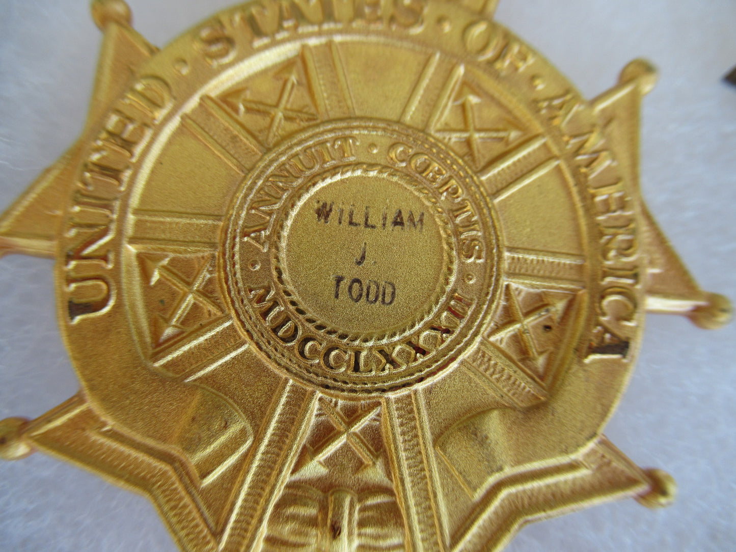 USA GROUP OF MEDALS DOCUMENTS BELONGING TO LT. COL. WILLIAM J. TODD.
