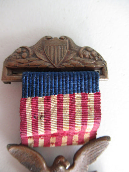 USA MOH MEDAL OF HONOR ARMY MEDAL. TYPE 1. CIVIL WAR PERIOD. Close up top