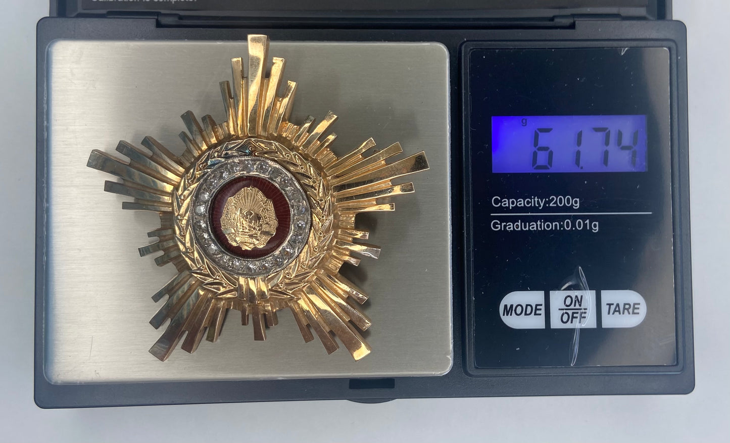 RPR Order of the Star of Romania Weight