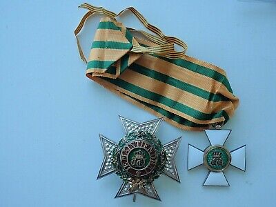 LUXEMBOURG ORDER OF THE OAKEN CROWN. GRAND OFFICER SET. SILVER. RARE