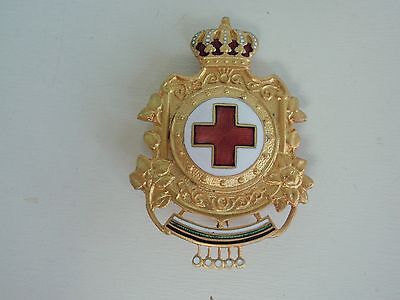 BULGARIA HONOR BADGE OF THE RED CROSS MEDAL. TYPE 2. RARE.  VF+