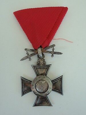 BULGARIA ORDER OF ST. ALEXANDER 6TH CLASS WITH SWORDS UP. RARE.  VF+