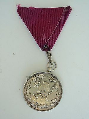 ROMANIA KINGDOM  FIRE FIGHTER MEDAL FOR 25 YEARS SERVICE IN SIBIU. SIL