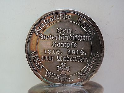 GERMANY IMPERIAL EXTREMELY RARE 1814 MEDAL CONVERTED INTO BOTTLE CORK.