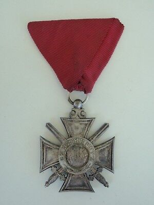 BULGARIA ORDER OF ST. ALEXANDER 6TH CLASS WITH SWORDS. RARE.  VF+
