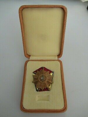 ROMANIA SOCIALIST ORDER OF THE 23RD OF AUGUST 5TH CLASS RPR. CASED. RA