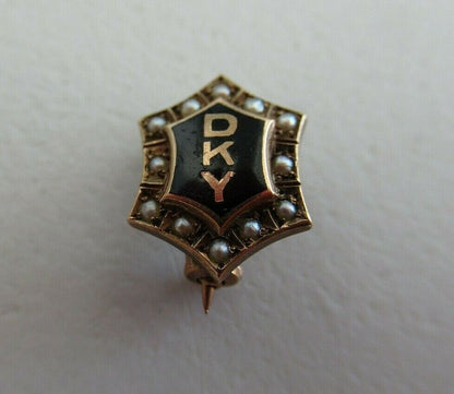 USA FRATERNITY SWEETHEART PIN 'DKY'. MADE IN GOLD. 1660