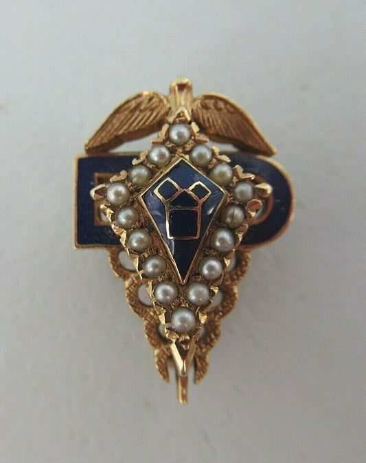 USA FRATERNITY SWEETHEART PIN U.H.. MADE IN GOLD 14K. 1684