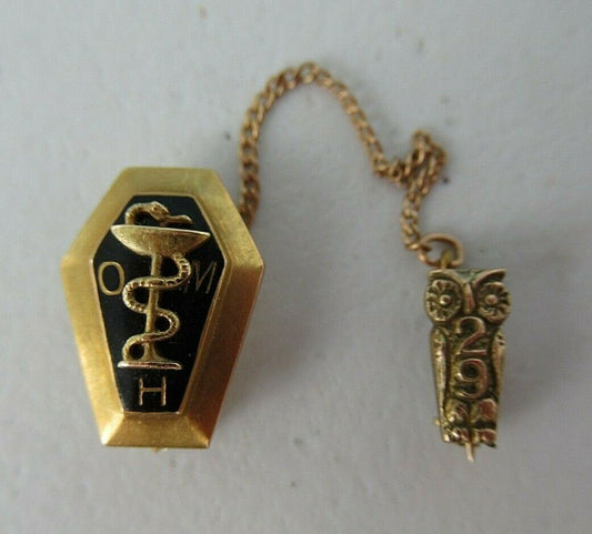 USA FRATERNITY SWEETHEART PIN OMH. MADE IN GOLD 10K. NAMED. MARKED. 16