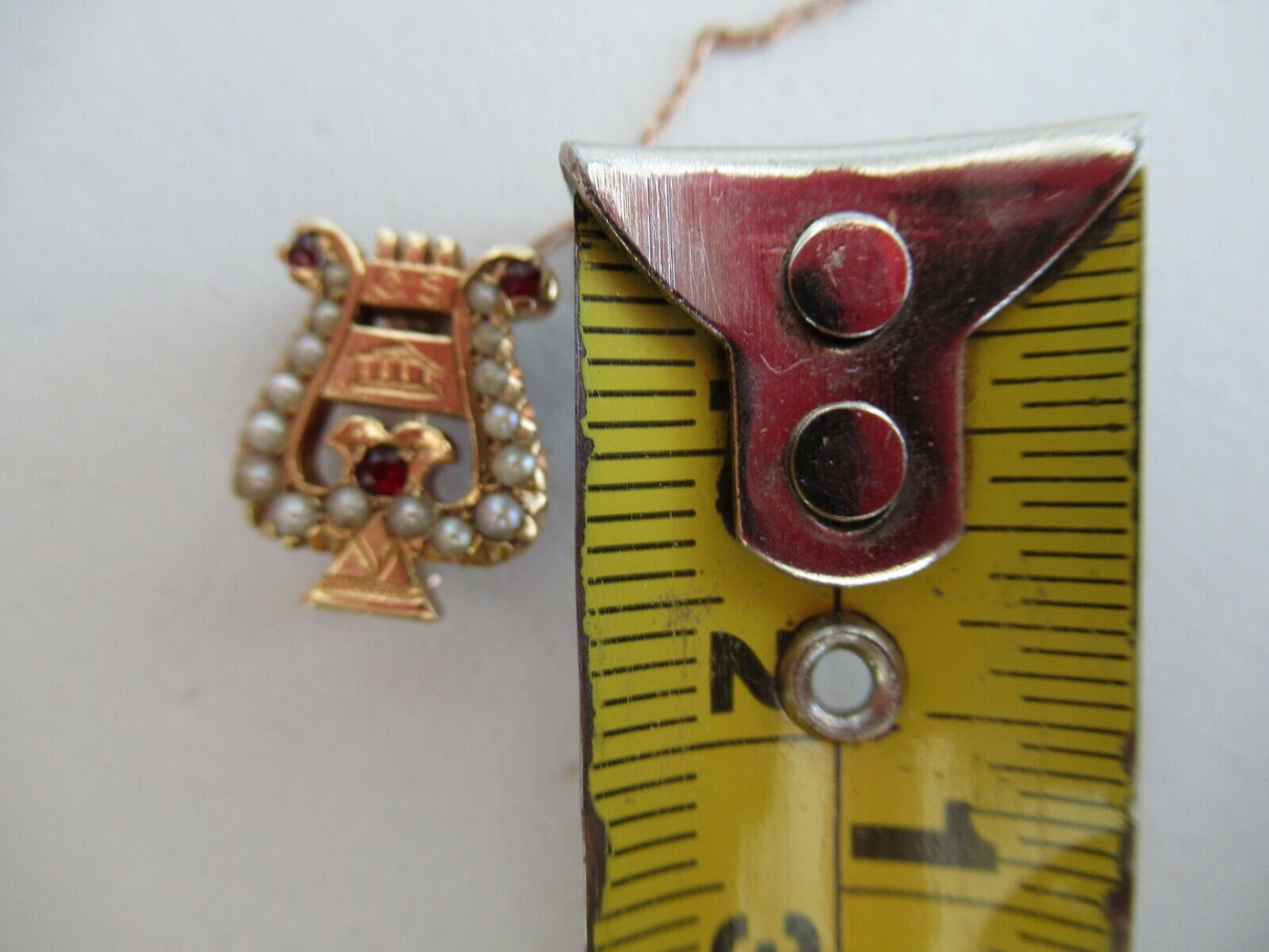USA FRATERNITY SWEETHEART PIN. MADE IN GOLD. RUBIES. 1926. NAMED. 1656