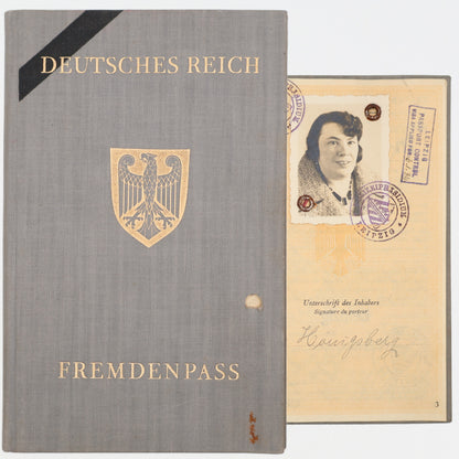 1933 German Imperial Passport for foreign citizens