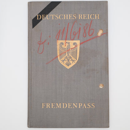 1933 German Imperial Passport for foreign citizens