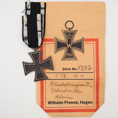 Germany WWI 1914 EK2, Iron Cross II Class w/ Packaging