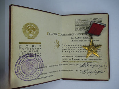 Soviet Russia Hero of Socialist Labor Medal