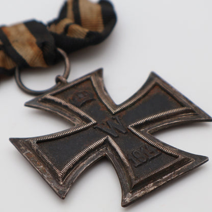 Germany WWI 1914 EK2. Maker Marked "R.W." Cased. Iron Cross II Class