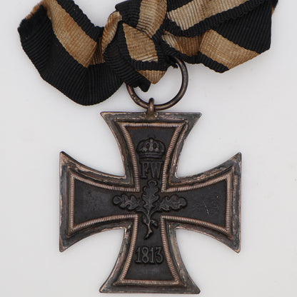 Germany WWI 1914 EK2. Maker Marked "R.W." Cased. Iron Cross II Class
