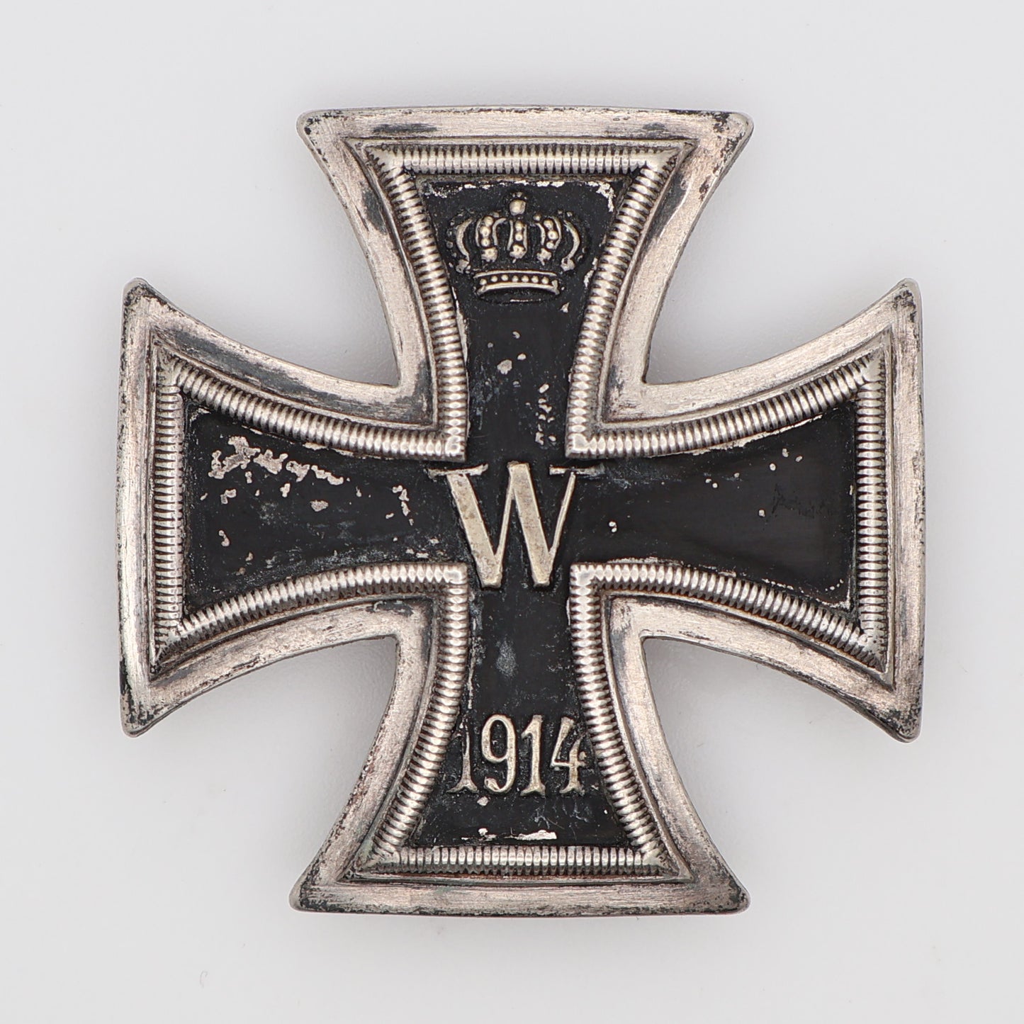 Germany WWI 1914 EK1. Hallmarked "800". Cased. Iron Cross I Class