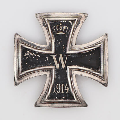 Germany WWI 1914 EK1. Hallmarked "800". Cased. Iron Cross I Class
