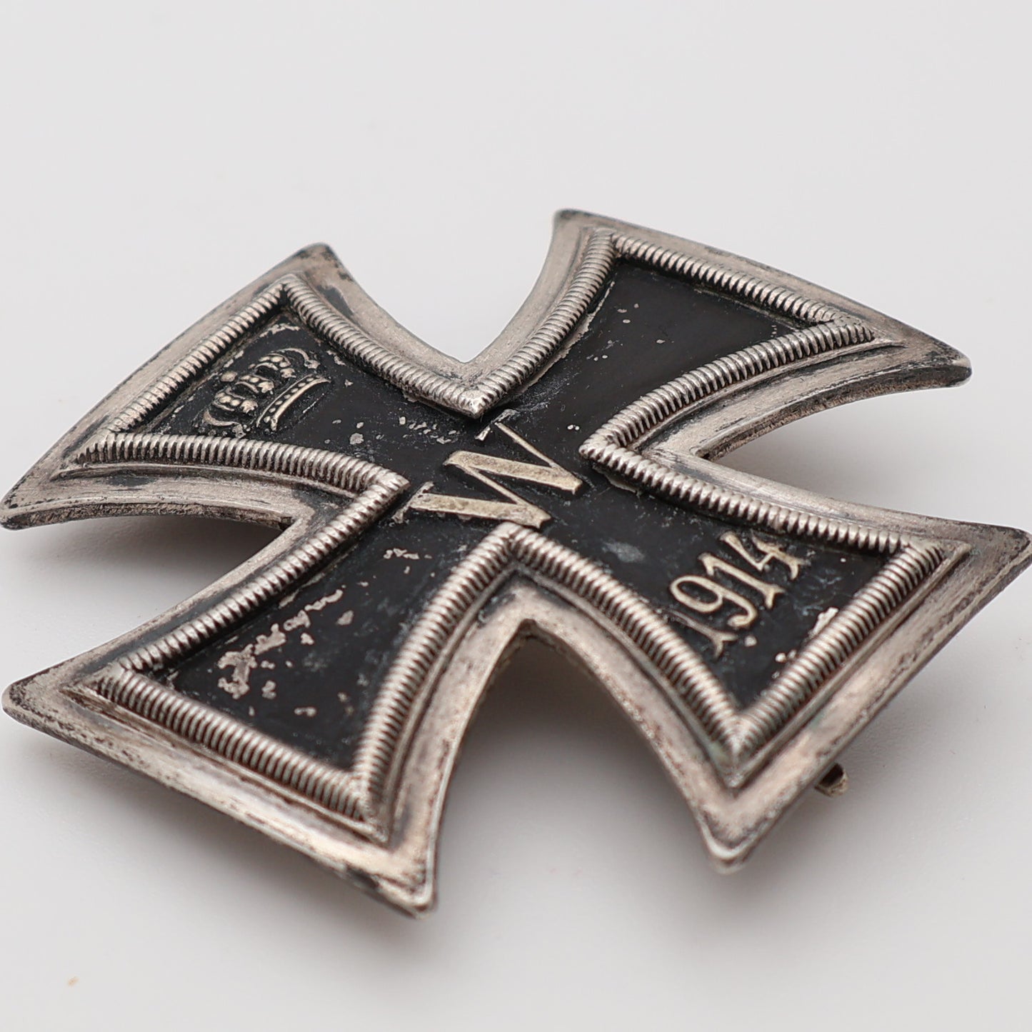 Germany WWI 1914 EK1. Hallmarked "800". Cased. Iron Cross I Class