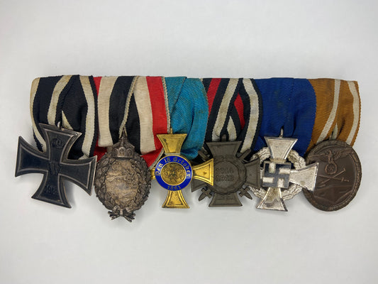 German WW1 & WW2 Medal Bar