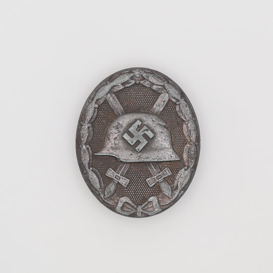German WWII Silver Wound Badge, Maker Marked 107
