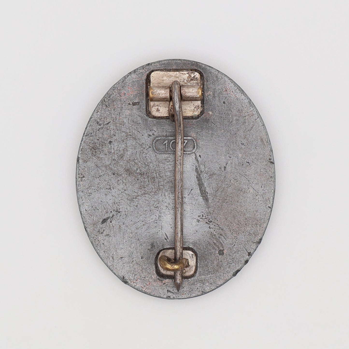 German WWII Silver Wound Badge, Maker Marked 107