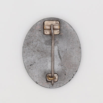 German WWII Silver Wound Badge, Maker Marked 107