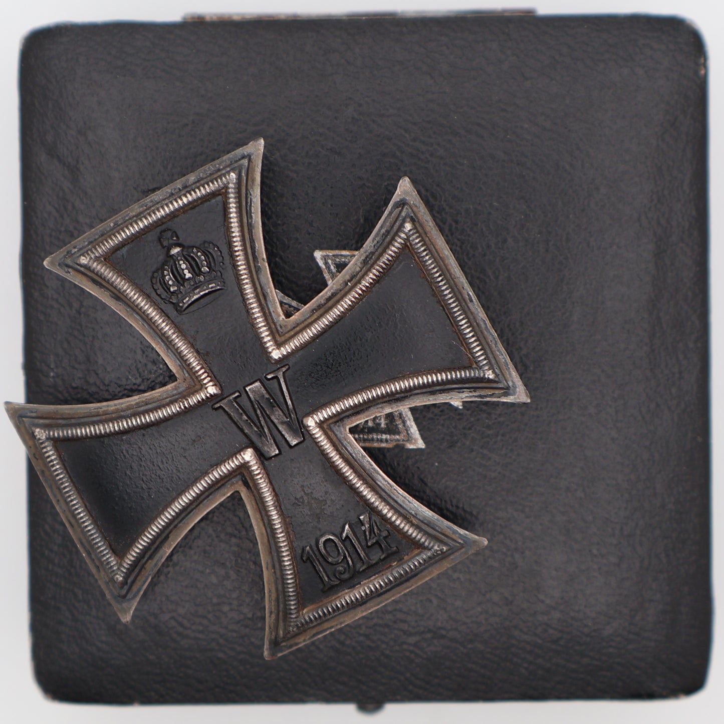 Germany WWI 1914 EK1. Hallmarked "800". Cased. Iron Cross I Class