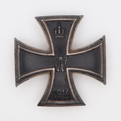 Germany WWI 1914 EK1. Hallmarked "800". Cased. Iron Cross I Class