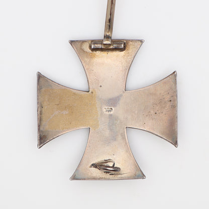 Germany WWI 1914 EK1. Hallmarked "800". Cased. Iron Cross I Class