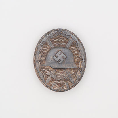 German WWII Silver Wound Badge, Maker Marked 107