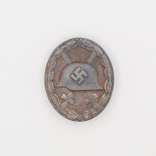 German WWII Silver Wound Badge, Maker Marked 107