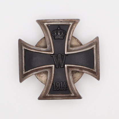 Germany WWI 1914 EK1. Screwback Variant. Hallmarked "800". Iron Cross I Class