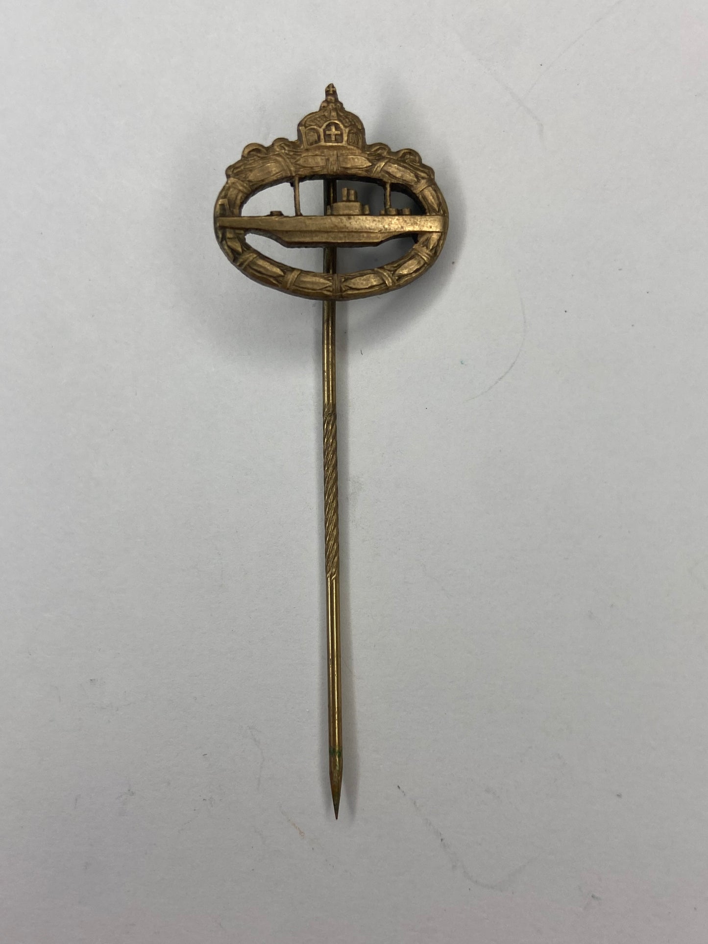 German Imperial Original WW1 U Boat Badge Stick Pin Miniature