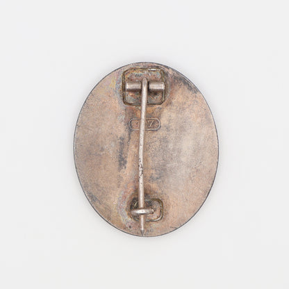 German WWII Silver Wound Badge, Maker Marked 107