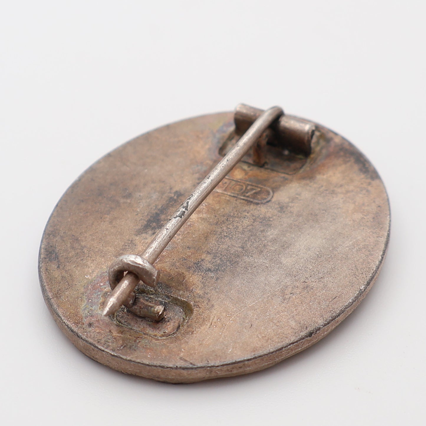 German WWII Silver Wound Badge, Maker Marked 107