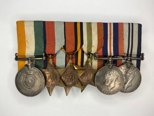 A British 6 Medal Bar Belonging to R.P.O DAZLEY