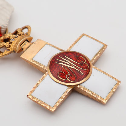 Spain Order of Military Merit, 18k Gold, Cased, C. 1870