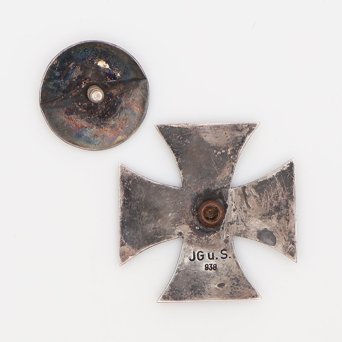 Germany Prussia 1914 EK1, Iron Cross I Class Prinzen Sized Screwback "JG u.S"