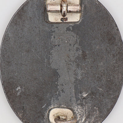 German WWII Silver Wound Badge, Maker Marked 107