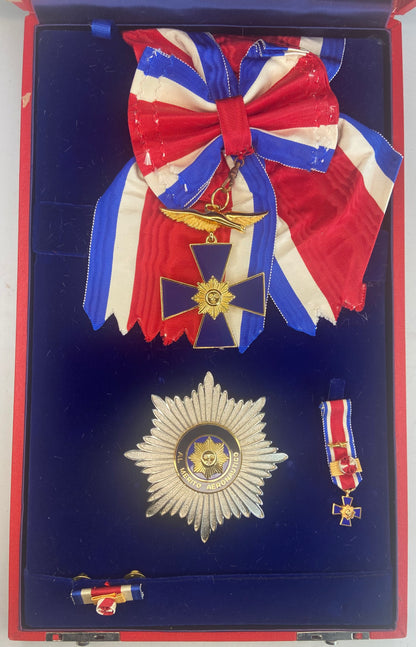 Uruguay Military Order for Aeronautical Merit. Grand Cross set