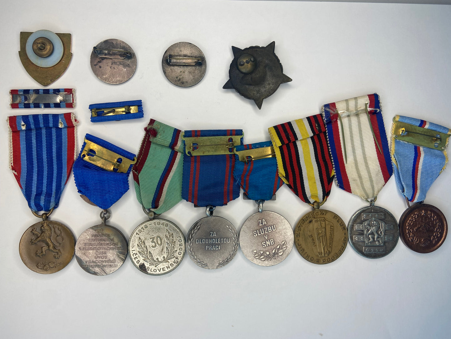 Group of Rare Czechoslovakian Socialist Medals