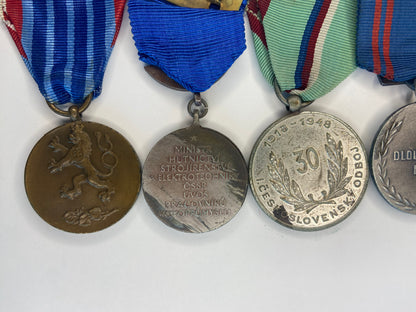 Group of Rare Czechoslovakian Socialist Medals