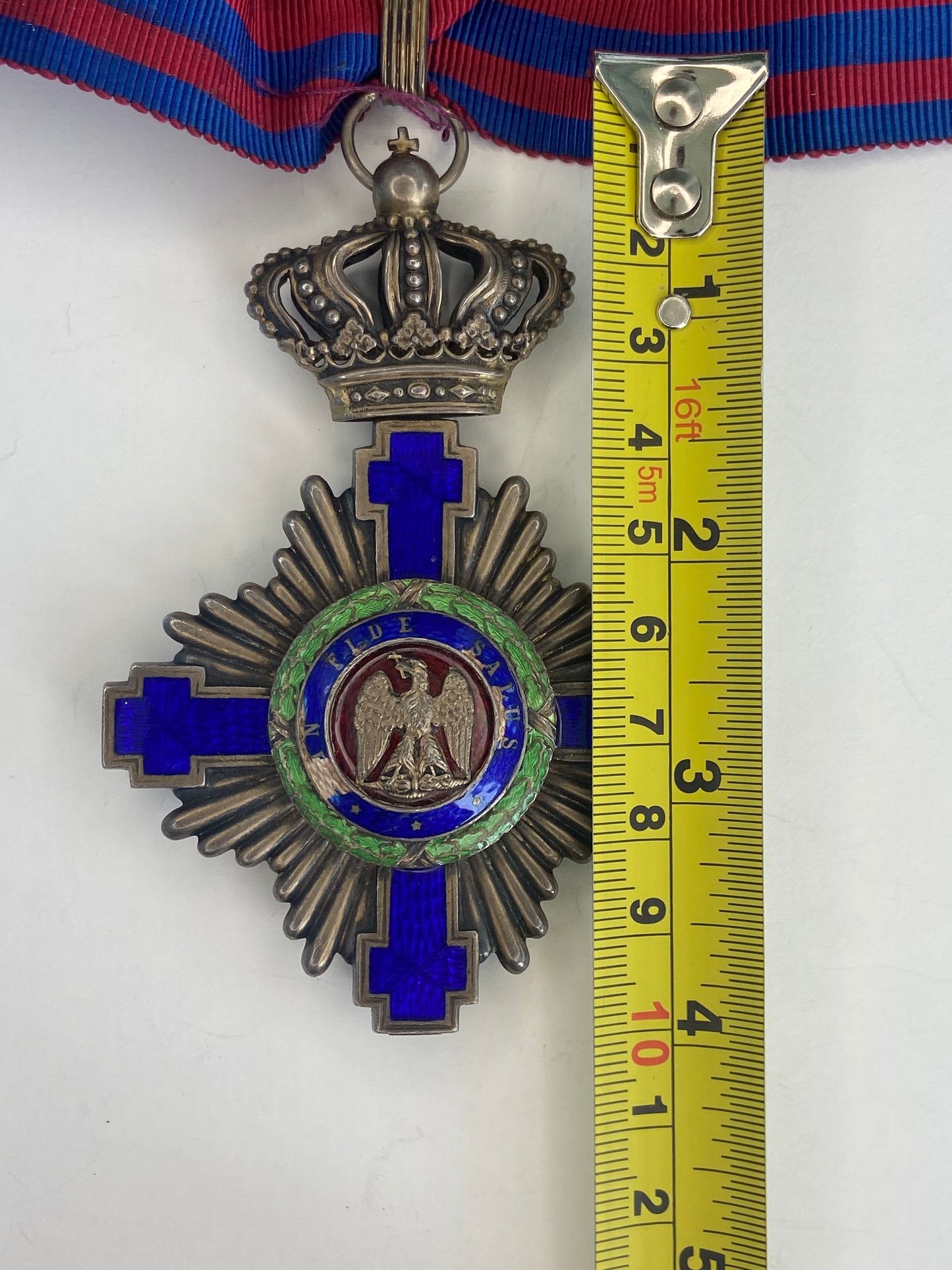 ROMANIA KINGDOM STAR ORDER COMMANDER GRADE W/O SWORDS. TYPE 1. 'RESCH'